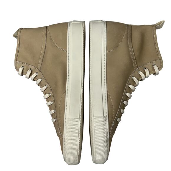 NEW Common Projects Tournament High Top Sneakers Nubuck Tan Shoes 5180 42 ITALY - Picture 11 of 13